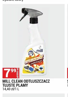 Odtłuszczacz tłuste plamy Mill Clean promocja w Merkury Market