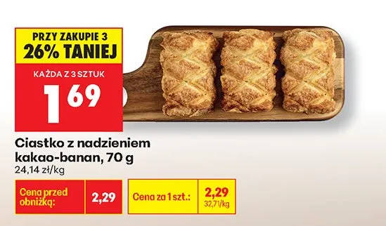 Ciastka z nadzieniem promocja w Biedronka
