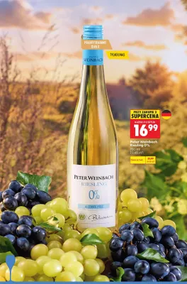 Wino bezalkoholowe Peter Weinbach Riesling promocja w Biedronka