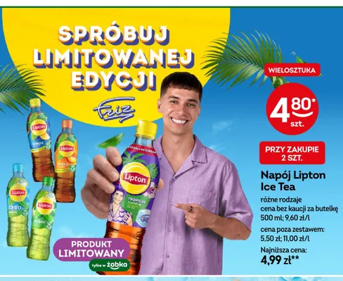 Napój Lipton Ice Tea Peach promocja w Żabka