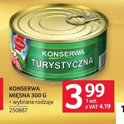 Konserwa turystyczna promocja w Selgros