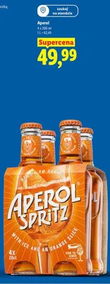 Drink alkoholowy Aperol Spritz 4-pak 200ml promocja w Lidl
