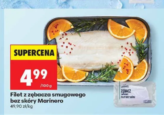 Filet z zębacza smugowego bez skóry Marinero promocja w Biedronka