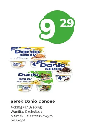 Serek homogenizowany Danio o smaku waniliowym promocja w Limonka