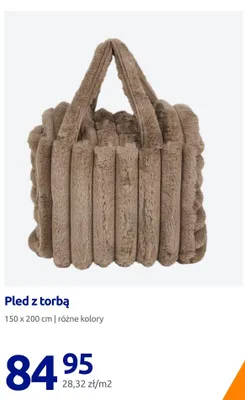 Pled z torbą 150x200 cm promocja w Action