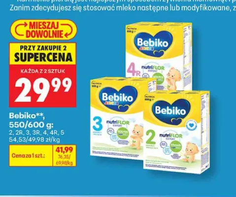 Mleko modyfikowane Bebiko 3R promocja w Biedronka