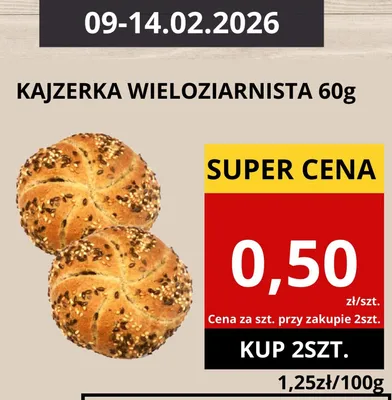 Kajzerka wieloziarnista promocja w Supeco