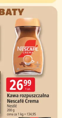 Kawa rozpuszczalna Nescafe Crema promocja w Leclerc
