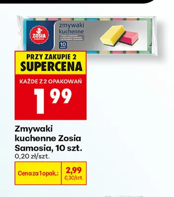 Zmywaki kuchenne Zosia Samosia 10-pak promocja w Biedronka