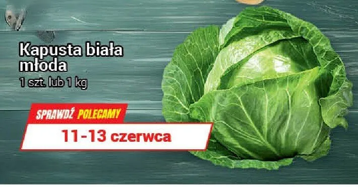 Kapusta biała młoda promocja w Premium Nasz Sklep