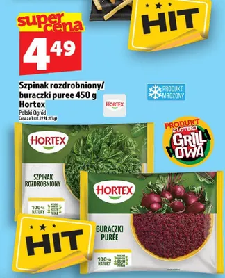 Szpinak rozdrobniony Hortex promocja w TOPAZ