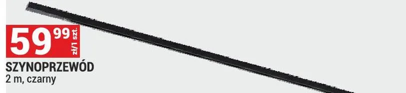 Szynoprzewód 2m czarny promocja w Merkury Market