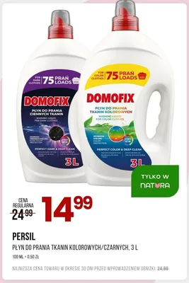 Płyn do prania tkanin kolorowych Domofix promocja w Drogerie Natura