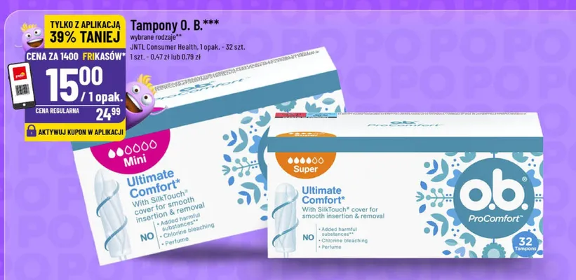 Tampony  promocja w POLOmarket