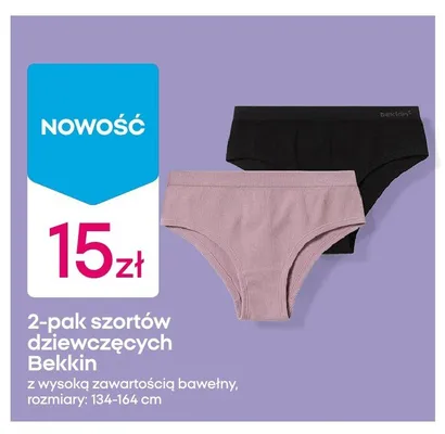 Szorty dziewczęce Bekkin 2-pak promocja w Pepco