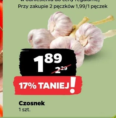 Czosnek promocja w Netto