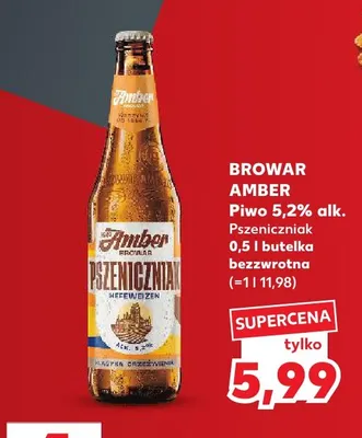 Piwo Pszeniczniak Browar Amber promocja w Kaufland