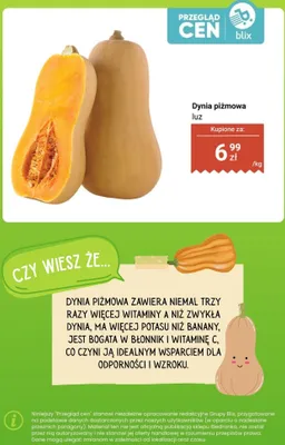 Dynia piżmowa luz promocja w Biedronka