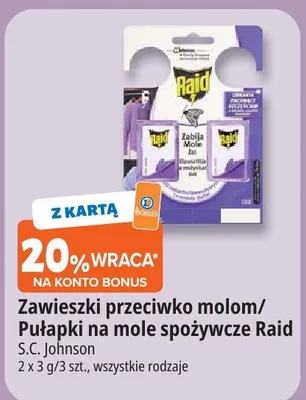 Zawieszki przeciwko molom/pułapki na mole spożywcze promocja w Leclerc