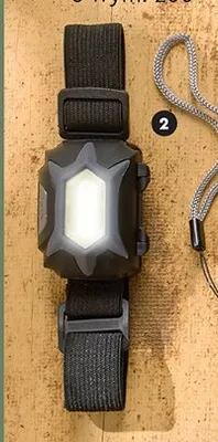 Wodoodporna latarka czołowa LED, z baterią promocja w Biedronka