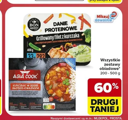 Danie proteinowe Grillowany filet z kurczaka Bon Appetit promocja w Carrefour