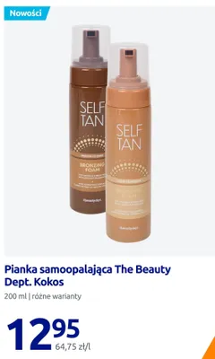 Pianka samoopalająca The Beauty Dept. Kokos Light to Medium promocja w Action