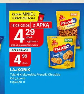 Precelki Chrupkie Lajkonik promocja w Chorten