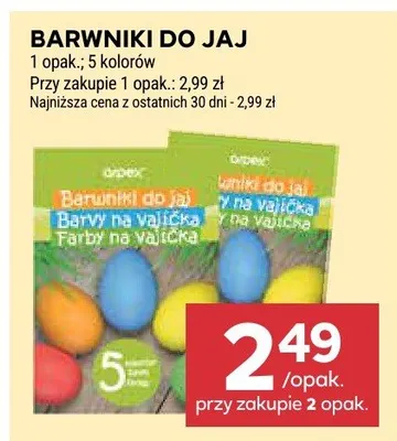 Barwniki do jaj promocja w Stokrotka