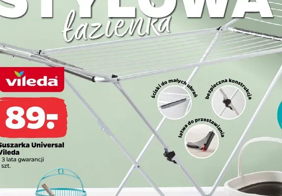 Suszarka na pranie Universal Vileda promocja w Netto
