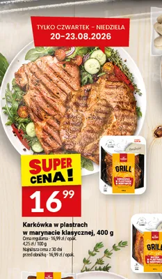 Karkówka w plastrach w marynacie klasycznej Białecki Wędzarnia promocja w Twój Market
