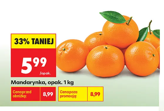 Mandarynki promocja w Biedronka
