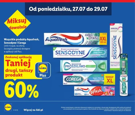 Pasta do zębów Aquafresh Active Fresh promocja w Lidl