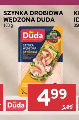 Szynka drobiowa wędzona Duda promocja w Stokrotka