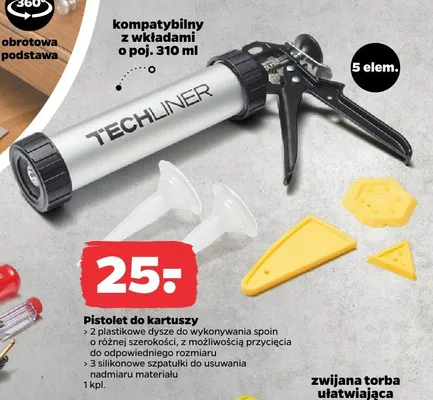 Pistolet do kartuszy Techliner promocja w Netto