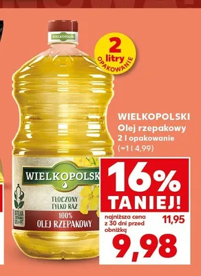 Olej rzepakowy Wielkopolski promocja w Kaufland