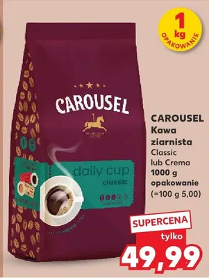 Kawa ziarnista Crema Carousel promocja w Kaufland