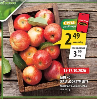 Jabłka polskie promocja w Arhelan