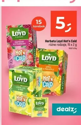 Herbata Loyd Hot'n Cold Raspberry & Strawberry promocja w Dealz