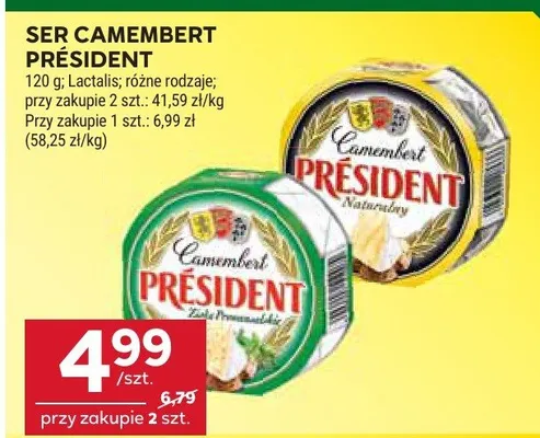 Ser camembert promocja w Stokrotka