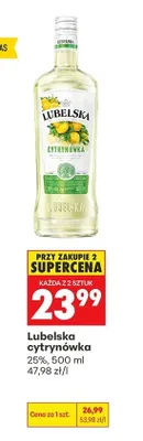 Likier Lubelska cytrynówka promocja w Biedronka