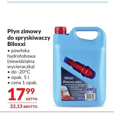 Płyn zimowy do spryskiwaczy Biloxxi promocja w Makro