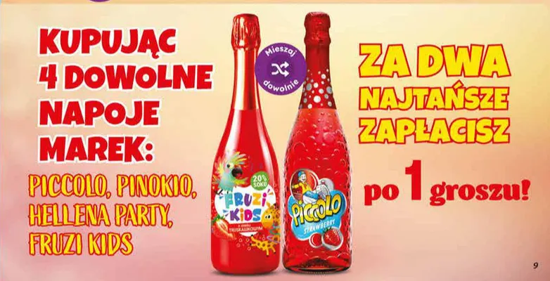 Napój Fruzi Kids truskawkowy promocja w Dino