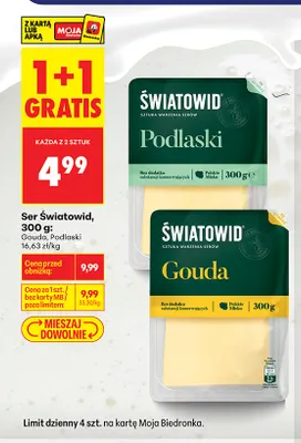 Ser podlaski w plastrach Światowid promocja w Biedronka