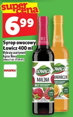 Syrop owocowy Łowicz pomarańcza promocja w TOPAZ