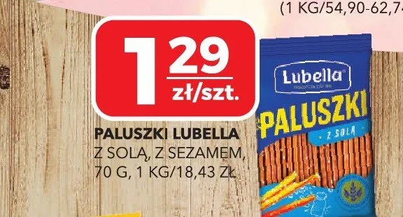 Paluszki Lubella promocja w Top Market