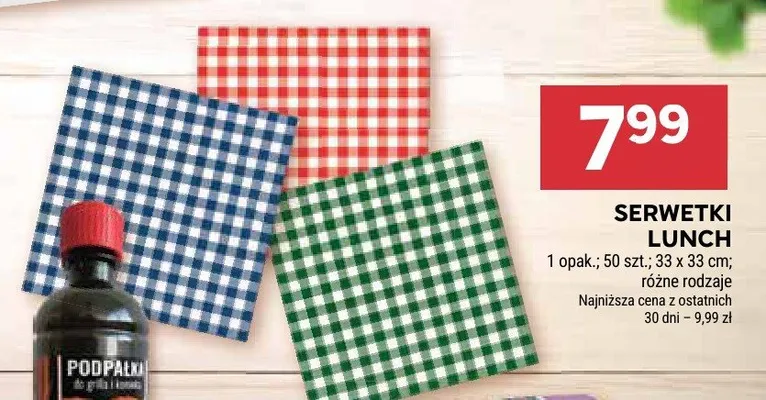 Serwetki lunch promocja w Stokrotka