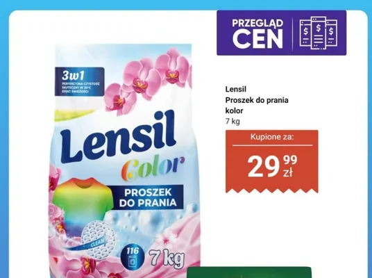 Proszek do prania Lensil Color promocja w Dino