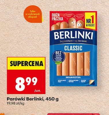 Parówki Berlinki promocja w Biedronka