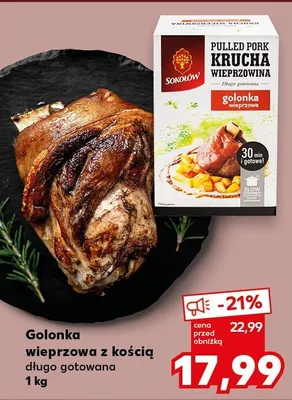 Golonka wieprzowa z kością długo gotowana promocja w Kaufland