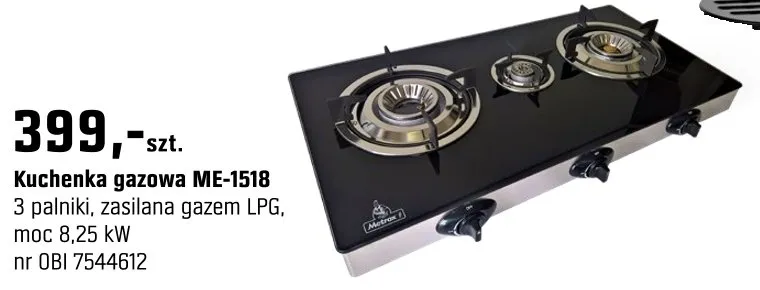 Kuchenka gazowa MC-1518 promocja w OBI